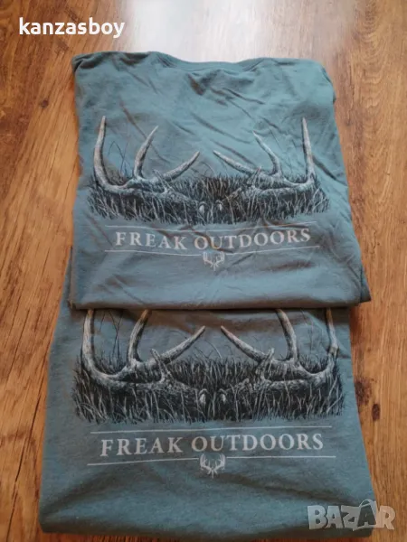 freak outdoors - мъжки ловни тениска КАТО НОВИ ХЛ / 2ХЛ, снимка 1