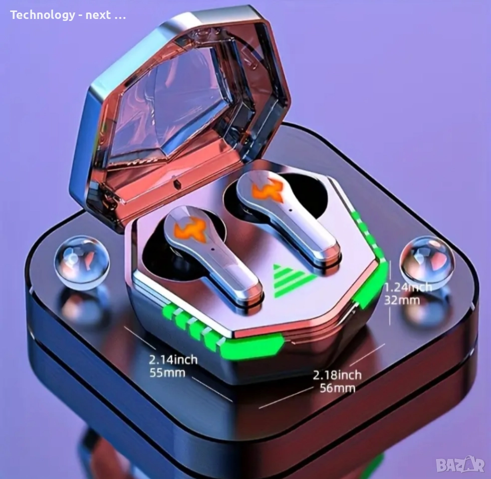 Безжични слушалки N35 TWS Gaming Earbuds Game mode, снимка 1