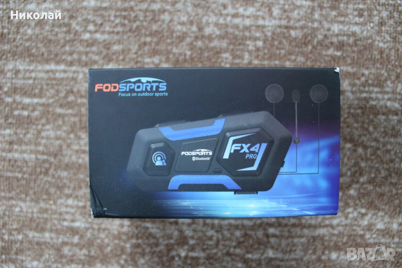 Блутут Интерком Fodsports FX4 Pro/Bluetooth Intercom, снимка 1