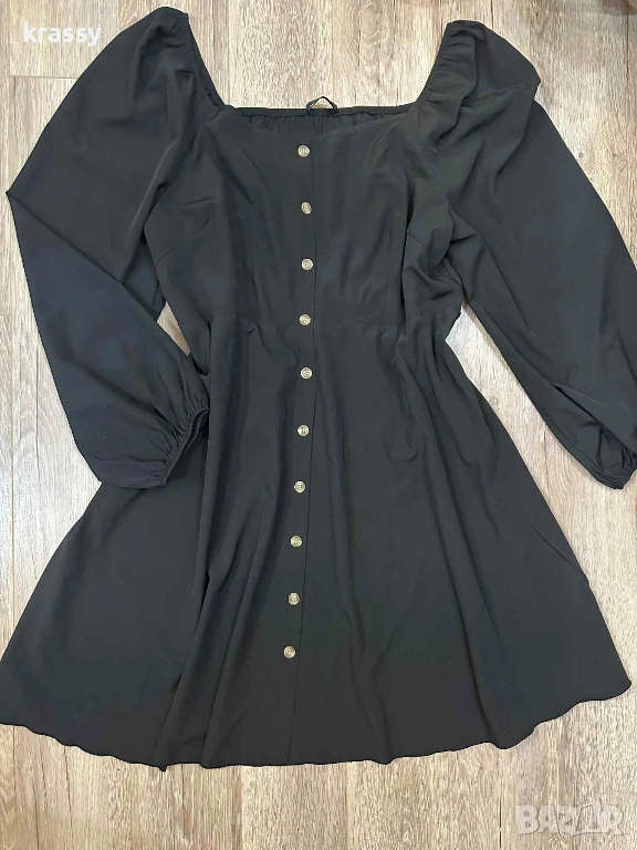 Страхотна голяма дамска рокля с интересно деколте (размер 2ХЛ), снимка 1