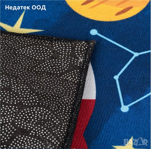 Килимче, Blue Space, 60x90 см, Син/ многоцветен, снимка 1