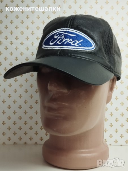 Мъжка кожена шапка Форд - 47, снимка 1