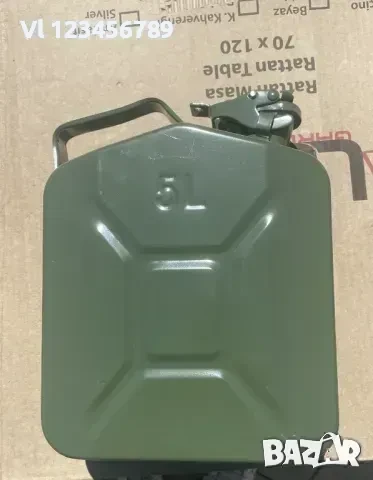 Туба за гориво, 5 л, метална, снимка 1
