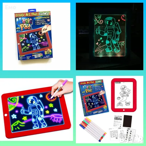 Светещ таблет за рисуване - Magic Sketch Pad, снимка 1
