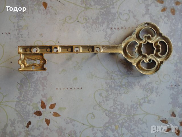 Невероятна бронзова поставка за ключове ключ, снимка 4 - Ключове - 43524665