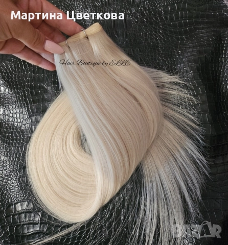 100% Естествена славянска коса + ПОДАРЪК, снимка 3 - Аксесоари за коса - 52536156