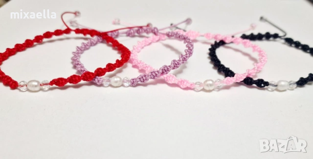 Гривни с естествени перли, снимка 2 - Гривни - 53295705