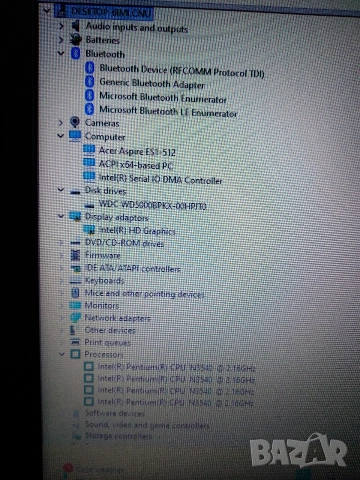 Лаптоп ACER Aspire ES1-512, снимка 5 - Лаптопи за дома - 52960882
