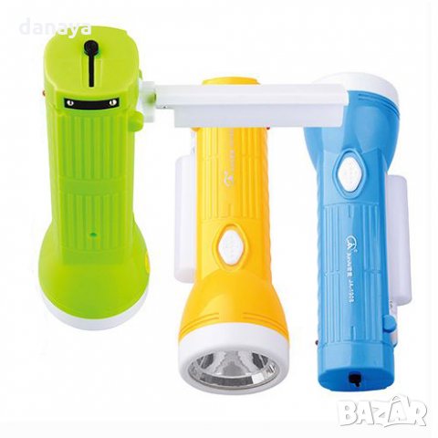 LED фенер с чупеща глава зареждане на ток 1W LED+10SMD Led 100LUMENS, снимка 2 - Прожектори - 26441333