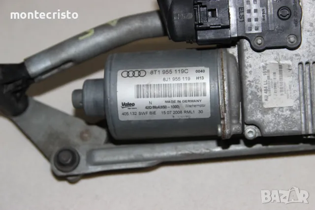 Моторче чистачки механизъм Audi A5 (2007-2011г.) мотор предни чистачки 8T1955023D / 8T1955119C, снимка 4 - Части - 50338399