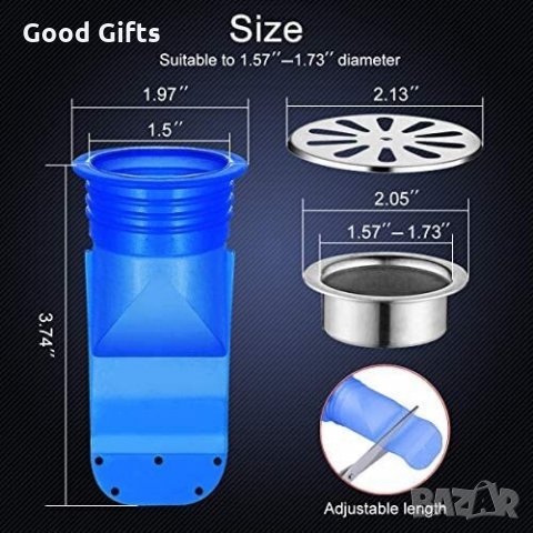 Комплект 2бр ПРЕДПАЗИТЕЛ ЗА СИФОН ОТ МИРИЗМА ЗА БАНЯ МИВКА, снимка 5 - Други - 35491798