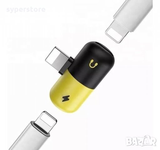 Преходник от iPhone 5 6 7 Lightning към Lightning слушалки и зареждане DigitalOne SP00097 Адаптер Li, снимка 2 - USB кабели - 28101788