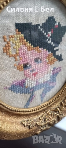 Малък винтидж гоблен , снимка 4 - Гоблени - 51867430