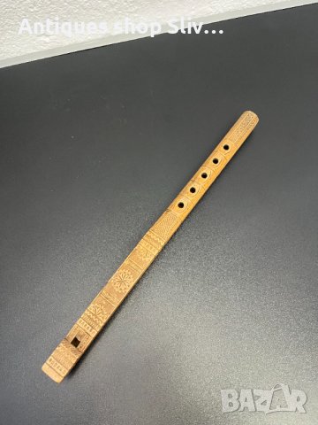 Ръчно резбована дървена флейта. №4908, снимка 1 - Антикварни и старинни предмети - 43791129