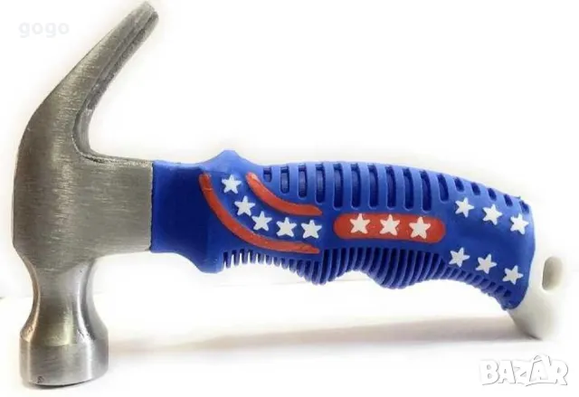 Малък чук със синя гумена дръжка, снимка 4 - Други инструменти - 47721476