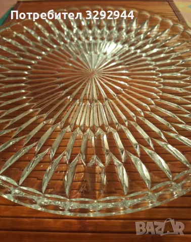 Масивно кристално плато за ордьоври, снимка 4 - Прибори за хранене, готвене и сервиране - 48017770