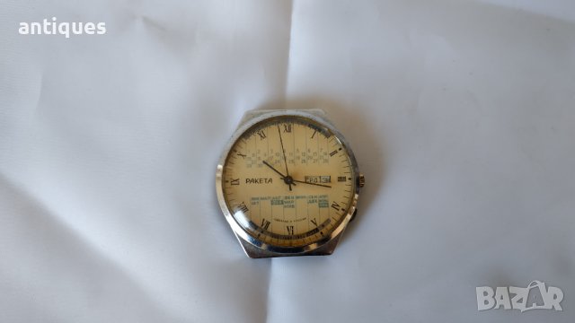Мъжки механичен ръчен часовник - РАКЕТА / RAKETA - Календар