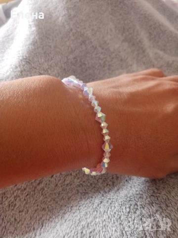 Луксозна гривна с кристали, снимка 3 - Гривни - 51399203