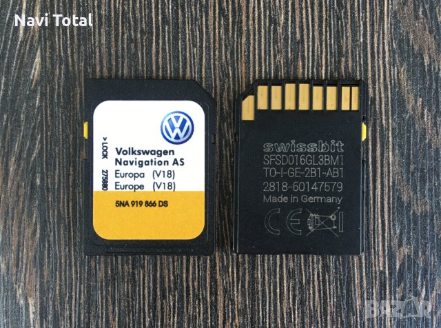 VW Discover Media AS V18 Sd Card MIB2 сд карта 2024гд Навигационна Карта