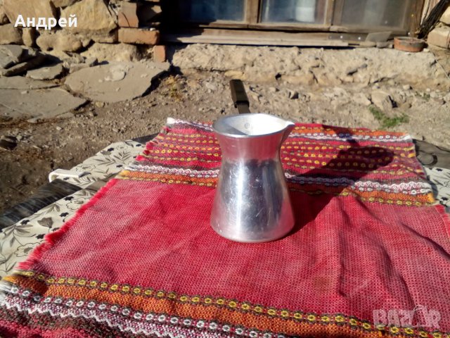 Старо алуминиево джезве #5, снимка 2 - Други ценни предмети - 27349435