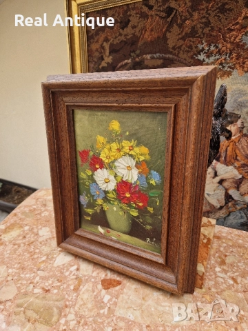 Натюрморт масло авторски платно рамка, снимка 7 - Картини - 51509149