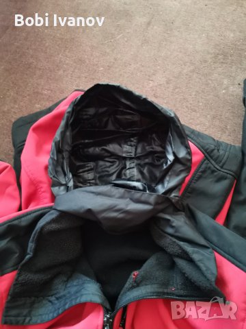 Мъжко червено есенно яке Crane размер М48, снимка 3 - Якета - 38593772