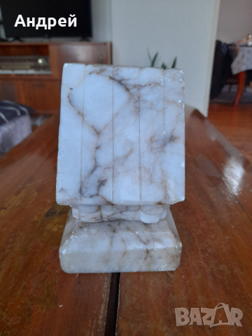 Стара Мраморна лампа, снимка 3 - Други ценни предмети - 44844955