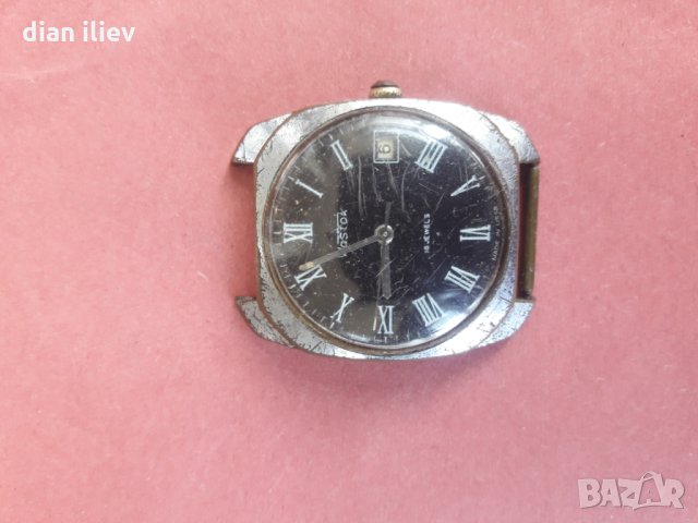 Стар механичен часовник-Восток , снимка 8 - Антикварни и старинни предмети - 28584761