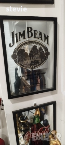 Рекламно огледало на уиски Jeam Beam , снимка 2 - Картини - 52335110