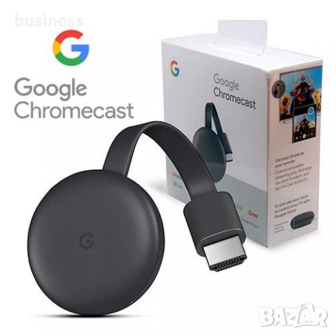 Google Chromecast 3 Hdmi Streaming Media Player, снимка 2 - Приемници и антени - 32190490