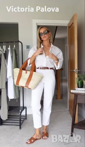 Италианска модна къща CHERRUTI 1881 бял панталон, снимка 11 - Панталони - 50408534