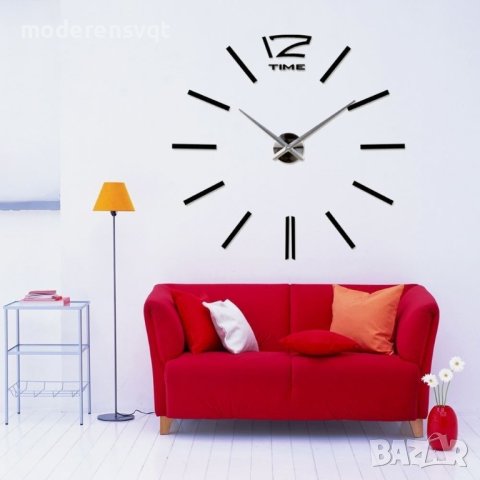 Самозалепващ 3D стенен часовник релефен, снимка 6 - Стенни часовници - 43851370