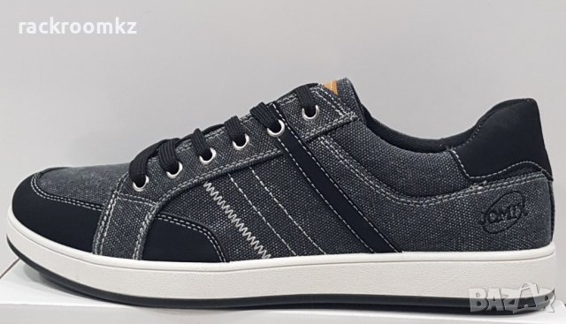 Мъжки кецове от текстил  0763-1 black