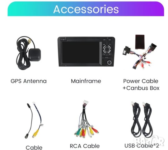 Мултимедия, Двоен дин, за Audi A4, Андроид, за автомобил, Ауди А4, навигация, Android, Audi A4, снимка 8 - Аксесоари и консумативи - 43447259