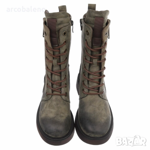 Дамски боти с връзки, 6цвята , снимка 16 - Дамски боти - 51763003