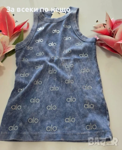 Alo Дамски Син Ежедневен Спортен Летен Потник С Апликация От Камъни Ало Код VL-96