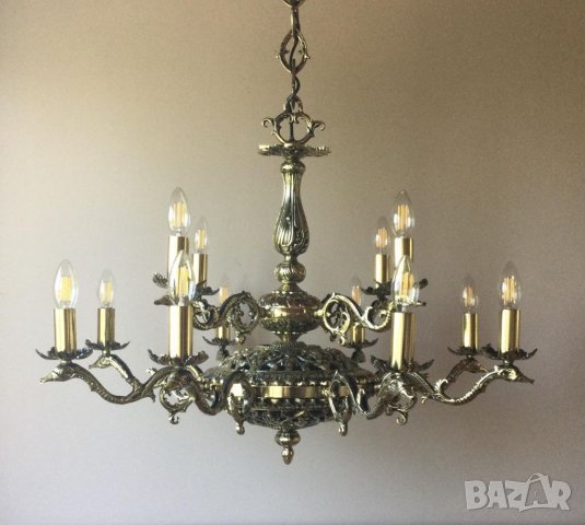 Луксозен аплик за стена-бароков старинен,винтидж,осветтително тяло,лампа, снимка 8 - Лампи за стена - 39550073