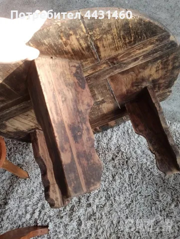 Стара дървена синия/софра/паралия, снимка 3 - Антикварни и старинни предмети - 50418715