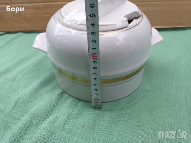 Български порцелан супник, снимка 4 - Чинии - 34572082