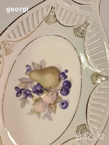 ажурно немско порцеланово плато 19/4, снимка 2 - Сервизи - 49168021