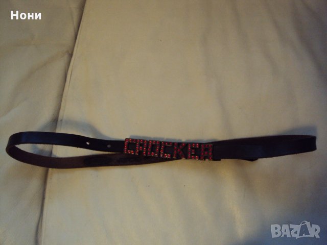  Дамски кожен колан Crocker, снимка 2 - Колани - 32262655