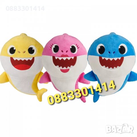 Бейби Шарк Плюшени играчки Звук и Светлина Baby Shark Бебе Акула , снимка 2 - Плюшени играчки - 37636216