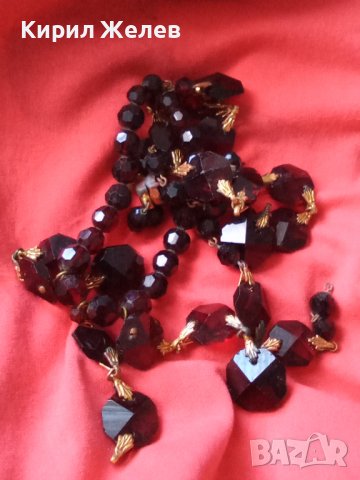 СТАРО КОЛИЕ от ГРАНАТ и БРОНЗ с ПОЗЛАТА 12697, снимка 11 - Антикварни и старинни предмети - 29555319