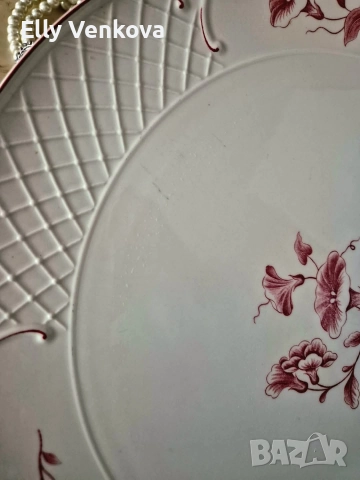 Порцеланово плато за торта Villeroy & Boch Val Rouge , снимка 2 - Форми - 52888229