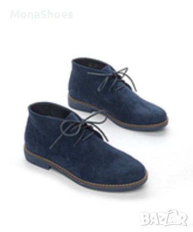 ТЪМНО СИНИ ДАМСКИ КЛАРКОВЕ, снимка 4 - Дамски боти - 44062035