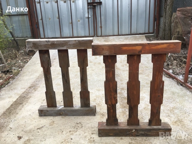 Продавам стари части от дървени парапети за декорация, снимка 2 - Други - 53174698