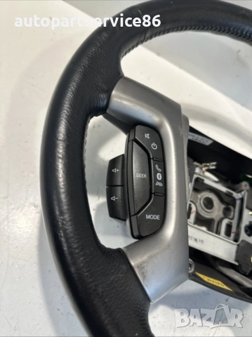 Волан от черна кожа за Chevrolet Captiva 2.2 VCDi 2012, OEM (оригинална част), снимка 2 - Части - 53568659