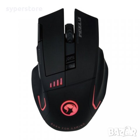 Мишка Безжична Геймърска Marvo M720W Черна 4800dpi 8btn Оптична Wireless Mouse, снимка 2 - Клавиатури и мишки - 33675531