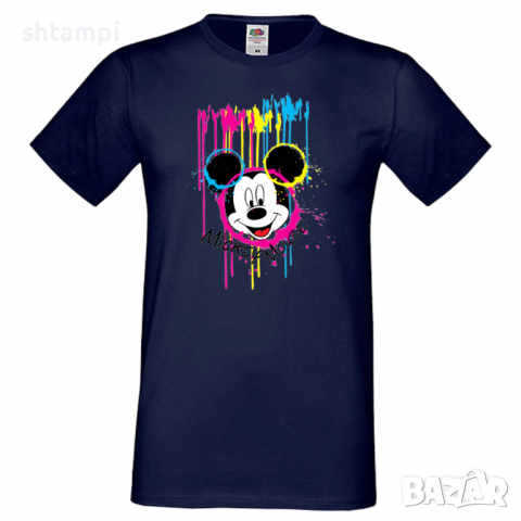 Мъжка тениска Mickey Mouse Painting Подарък,Изненада,Рожден ден, снимка 6 - Тениски - 36577453