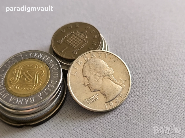 Монета - САЩ - 1/4 (четвърт) долар | 1988г., снимка 2 - Нумизматика и бонистика - 52973029